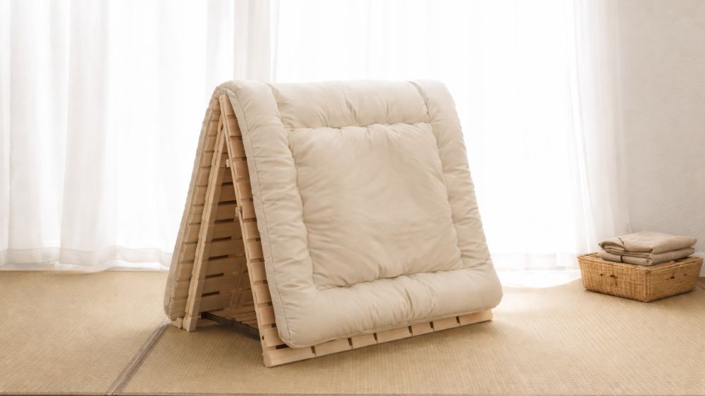 折りたたみすのこで湿気対策